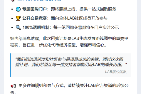 LAB启动回购计划