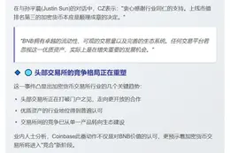 CZ：CEX不上BNB是损失