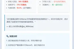 鲸鱼重仓中文Meme浮亏317万美元