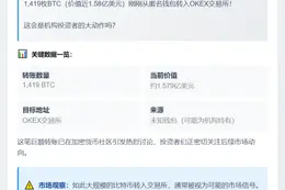 天量BTC转入OKEX