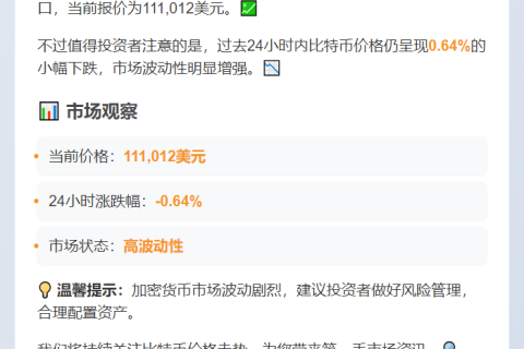 BTC破11.1万美元