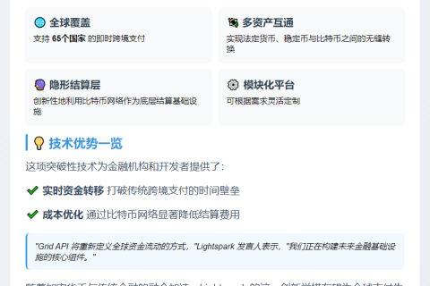 Lightspark 推出比特币跨境支付 API