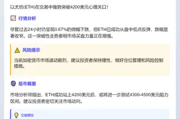 ETH突破4200美元