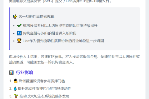 VanEck提交Lido质押ETF申请