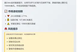 BTC跌破10.8万美元