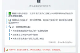欧央行2026年降息概率达80%