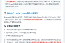 FIFA涉刑事案因世界杯代币