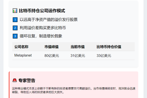 比特币公司股价暴跌致散户损失170亿