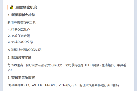 OKX启动Doodles交易赛，瓜分4000万DOOD