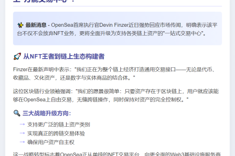 OpenSea CEO：NFT将扩展为链上交易中心