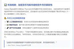 Galaxy Digital：结构性牛市未改