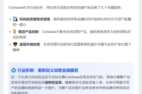 Coinbase比特币贷款或达千亿