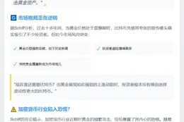 Schiff：黄金威胁比特币