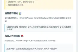 Andrew Kang澄清钱包清算传言无关