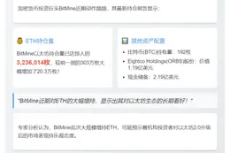 BitMine持仓ETH突破324万枚