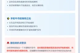 现货投资者主导牛市，衰减将快速转跌