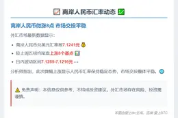 离岸人民币微涨8点