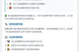 BC省拟限AI用电禁加密货币挖矿