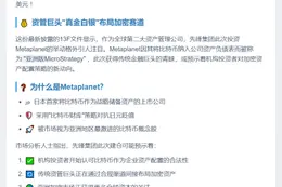 先锋集团Q3斥资2100万购Metaplanet股票