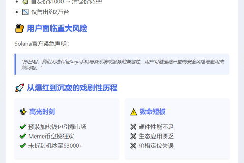 Solana Saga手机两年即退市