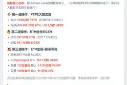 巨鲸抛售3140亿PEPE换ETH和USDC