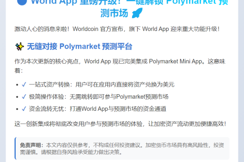 World App Now Features Polymarket Mini App
