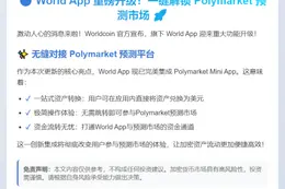 World App Now Features Polymarket Mini App