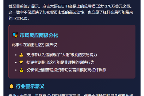 麻吉大哥ETH爆仓后25倍杠杆再做多