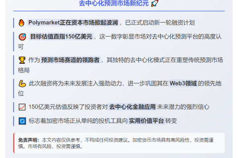 Polymarket估值或达150亿美元