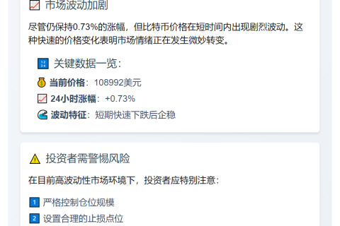 BTC跌破10.9万美元