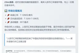 离岸人民币兑美元持平