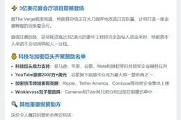 特朗普3亿白宫改建获加密企业资助