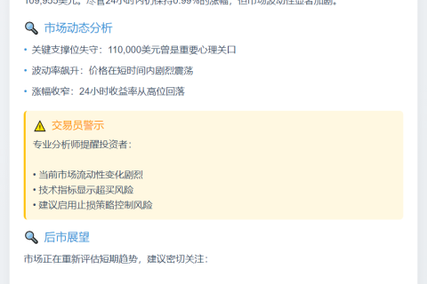 BTC跌破11万美元