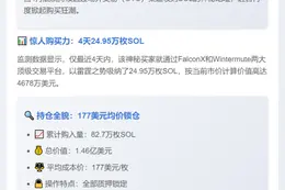 巨鲸4日狂买4678万刀SOL