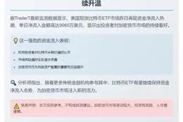 美现货比特币ETF单日净流入9060万美元