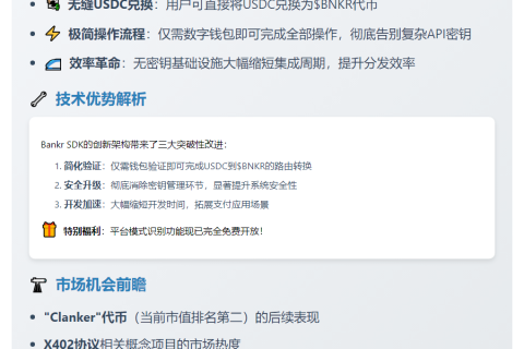 Bankr SDK 支持 X402 协议与 USDC