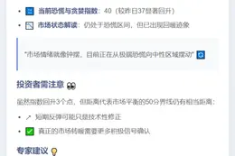 恐慌指数40，市场仍恐慌