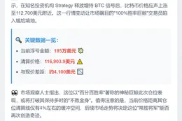 巨鲸185万美元浮亏
