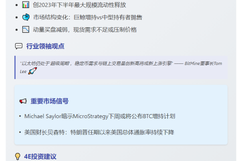 比特币流动性下降或抑制反弹
