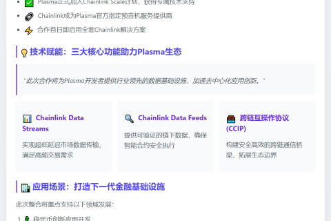 Plasma 加入 Chainlink Scale 计划