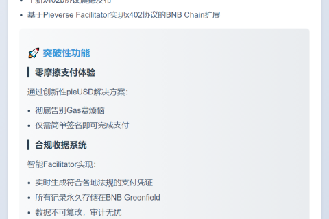 BNB Chain免Gas支付协议x402b即将上线