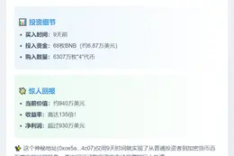 6.87万变930万：4代币暴赚