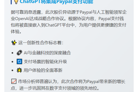 Paypal大涨11%