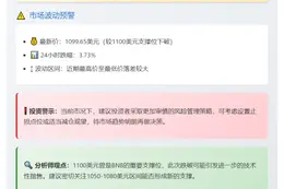 BNB跌破1100美元