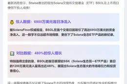 Bitwise Solana ETF首日吸金6950万美元