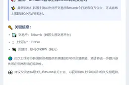 Bithumb上线ENSO韩元交易