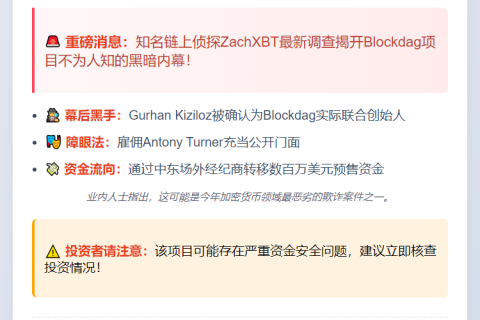 Blockdag主使Gurhan Kiziloz疑挪用预售资金