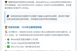 SEC主席表扬Bitwise与Canary Capital开创ETF新路径