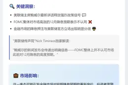 FOMC不认同12月降息预期