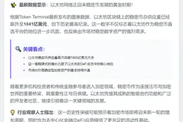 以太坊稳定币供应创1841亿新高